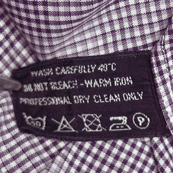 TOM FORD Glen Check Shirt 44 Neck 17.5" Prince of Wales Cotton Poplin - Picture 14 of 16